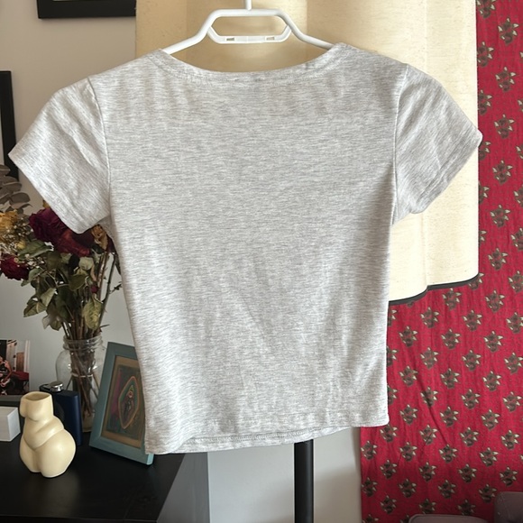 Princess Polly Grey Top Size US 2 - Picture 9 of 11